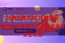 比特派官方站 比特派安全钱包App还提供了多种安全功能