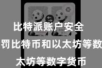 比特派账户安全  除了责罚比特币和以太坊等数字货币